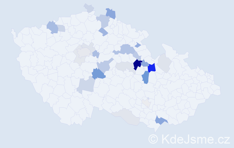 Příjmení: 'Lichtenberková', počet výskytů 69 v celé ČR