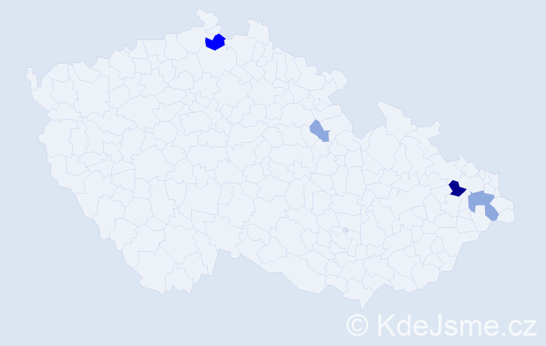 Příjmení: 'Gromannová', počet výskytů 11 v celé ČR