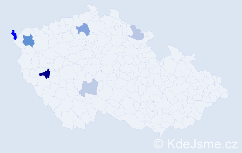 Příjmení: 'Radler', počet výskytů 13 v celé ČR