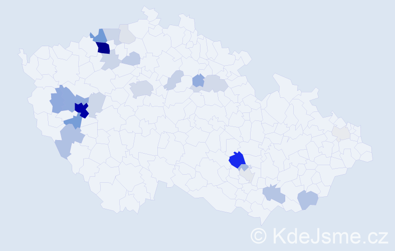 Příjmení: 'Kondrová', počet výskytů 105 v celé ČR