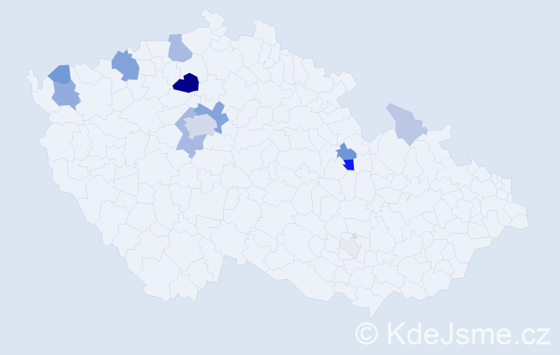 Příjmení: 'Abt', počet výskytů 41 v celé ČR