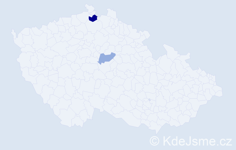 Příjmení: 'Bogačuková', počet výskytů 3 v celé ČR
