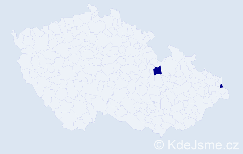 Příjmení: 'Ráceková', počet výskytů 4 v celé ČR