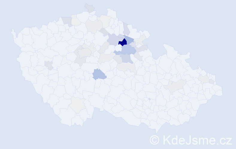 Příjmení: 'Baliharová', počet výskytů 113 v celé ČR