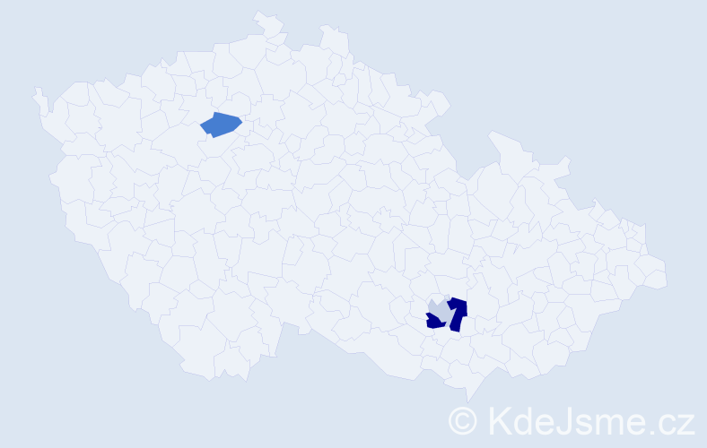 Příjmení: 'Koshi', počet výskytů 5 v celé ČR