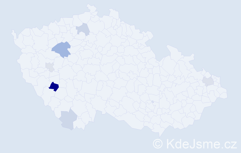 Příjmení: 'Halmlová', počet výskytů 28 v celé ČR