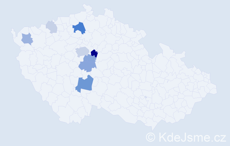 Příjmení: 'Kulvajt', počet výskytů 28 v celé ČR