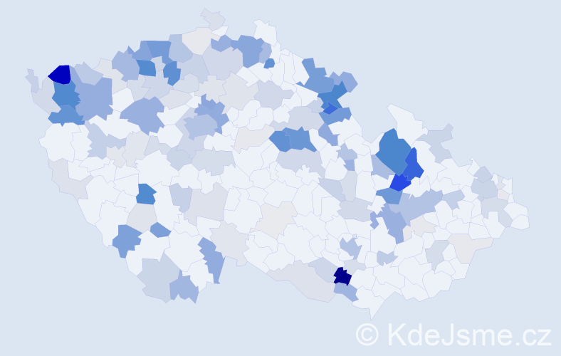 Příjmení: 'Köhlerová', počet výskytů 476 v celé ČR