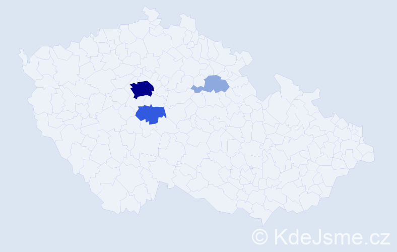 Příjmení: 'Maisnar', počet výskytů 9 v celé ČR