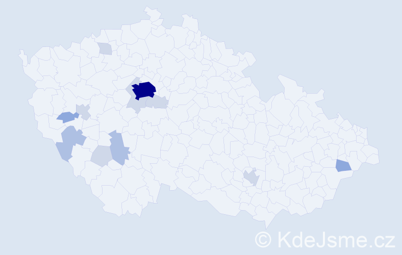 Příjmení: 'Firbachová', počet výskytů 31 v celé ČR