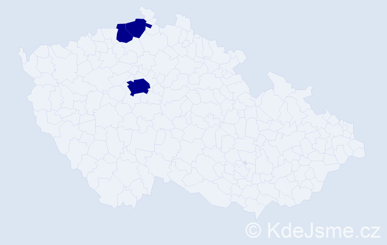 Příjmení: '"Kaše-Lukschová"', počet výskytů 3 v celé ČR