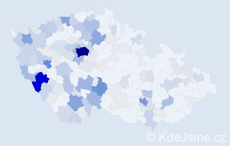 Příjmení: 'Mazanec', počet výskytů 549 v celé ČR