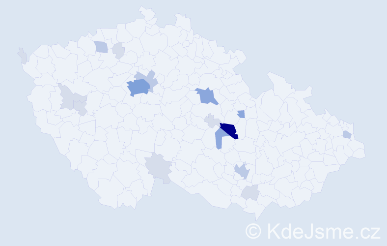 Příjmení: 'Petrásová', počet výskytů 50 v celé ČR