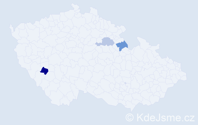 Příjmení: 'Bures', počet výskytů 3 v celé ČR