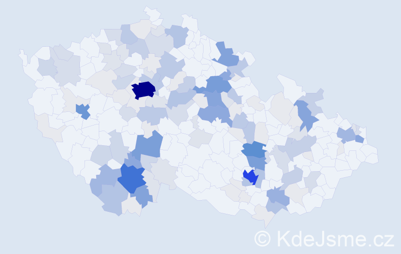 Příjmení: 'Vach', počet výskytů 552 v celé ČR