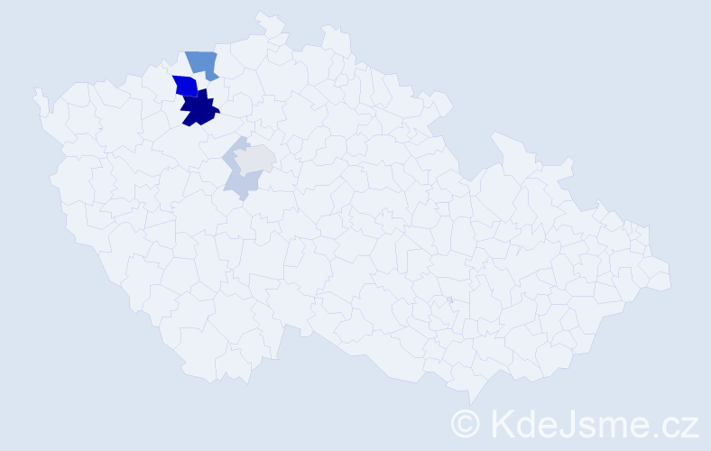 Příjmení: 'Follauf', počet výskytů 19 v celé ČR