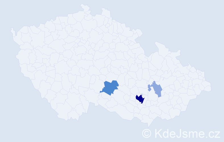 Příjmení: 'Konzbul', počet výskytů 8 v celé ČR