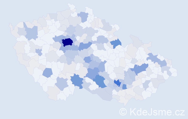 Příjmení: 'Holoubek', počet výskytů 950 v celé ČR