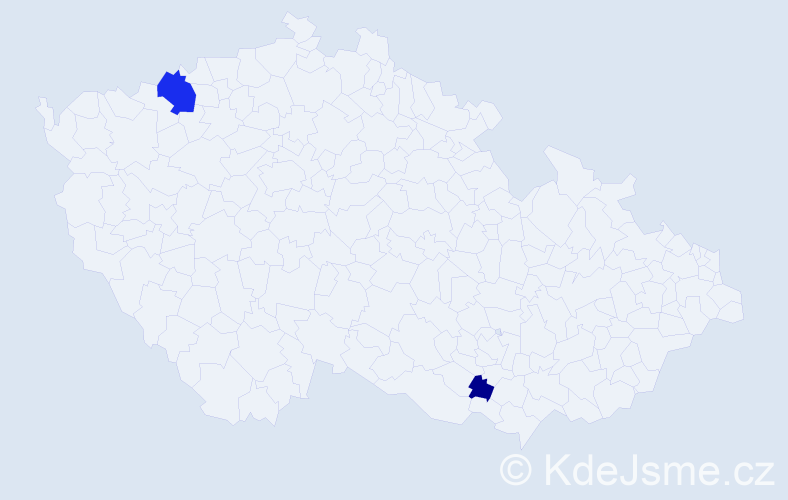Příjmení: 'Kromholz', počet výskytů 5 v celé ČR