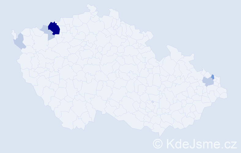 Příjmení: 'Bukovický', počet výskytů 16 v celé ČR