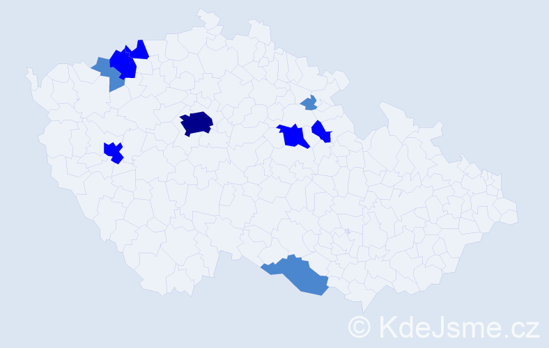 Příjmení: 'Zozulák', počet výskytů 16 v celé ČR