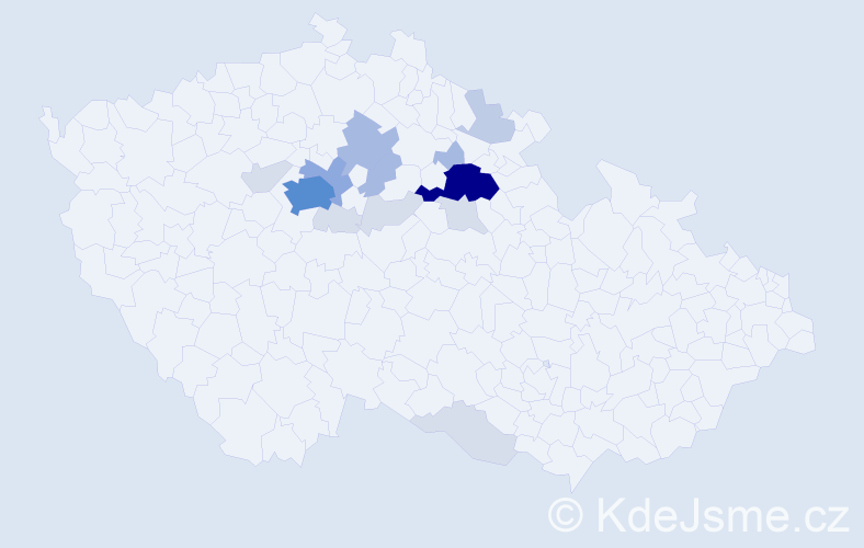 Příjmení: 'Erbsová', počet výskytů 49 v celé ČR