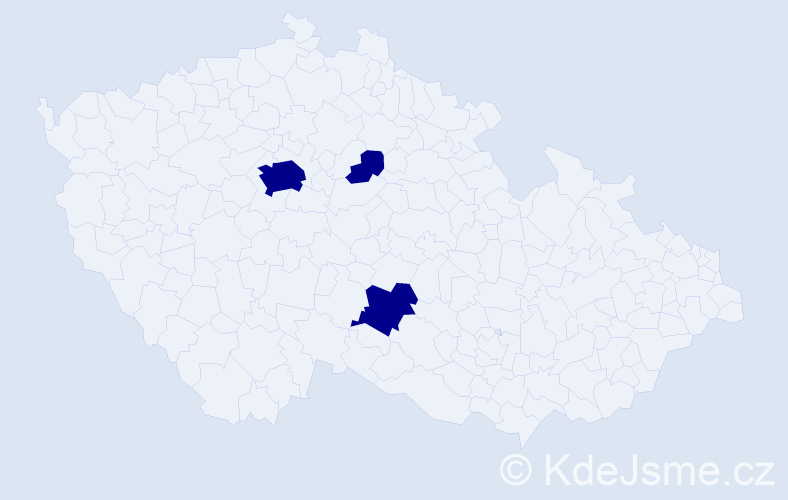 Příjmení: 'Slyvotska', počet výskytů 3 v celé ČR