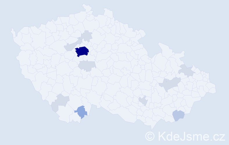 Příjmení: 'Cox', počet výskytů 31 v celé ČR