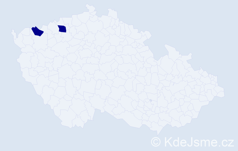 Příjmení: 'Bienebergová', počet výskytů 4 v celé ČR