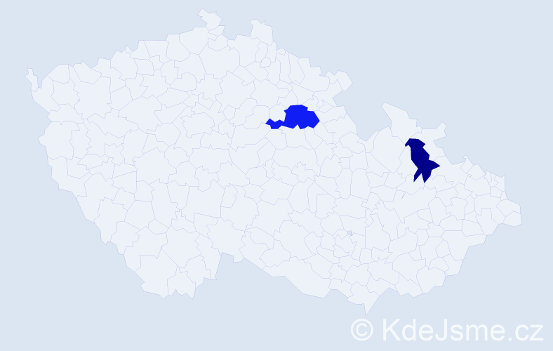 Příjmení: 'Sklárová', počet výskytů 3 v celé ČR