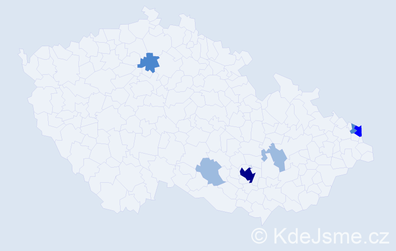 Příjmení: 'Greifenthal', počet výskytů 13 v celé ČR