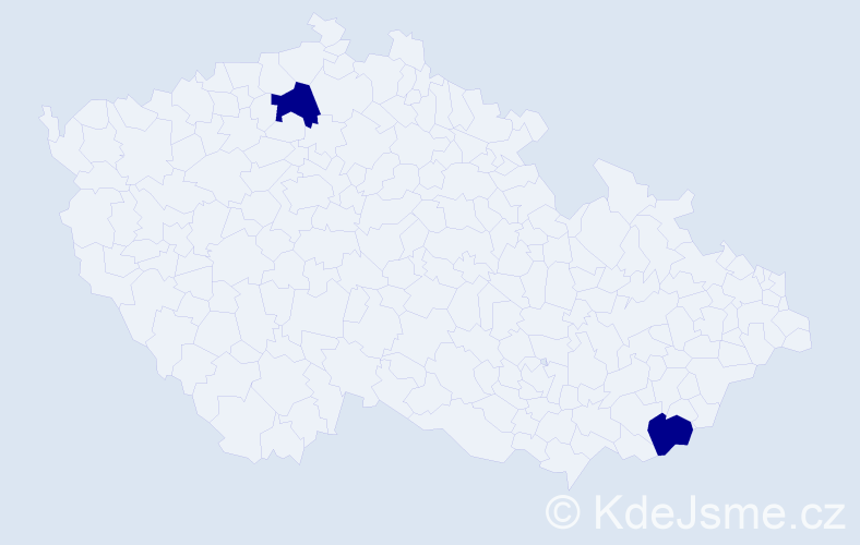 Příjmení: 'Suchanowski', počet výskytů 2 v celé ČR
