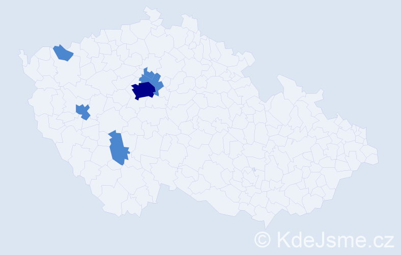 Příjmení: 'Chernyavskyy', počet výskytů 8 v celé ČR