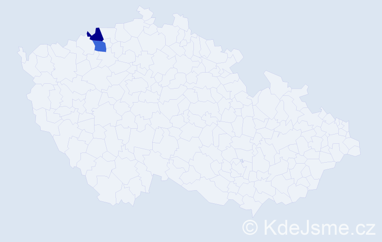 Příjmení: 'Aringer', počet výskytů 2 v celé ČR