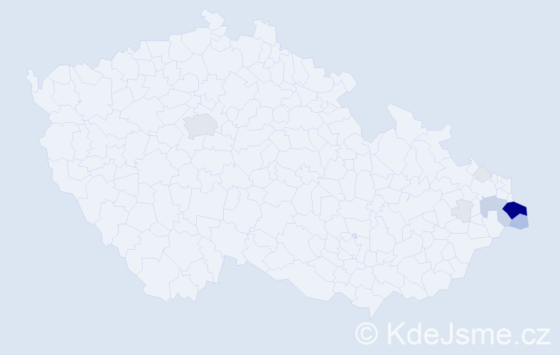 Příjmení: 'Roszková', počet výskytů 48 v celé ČR