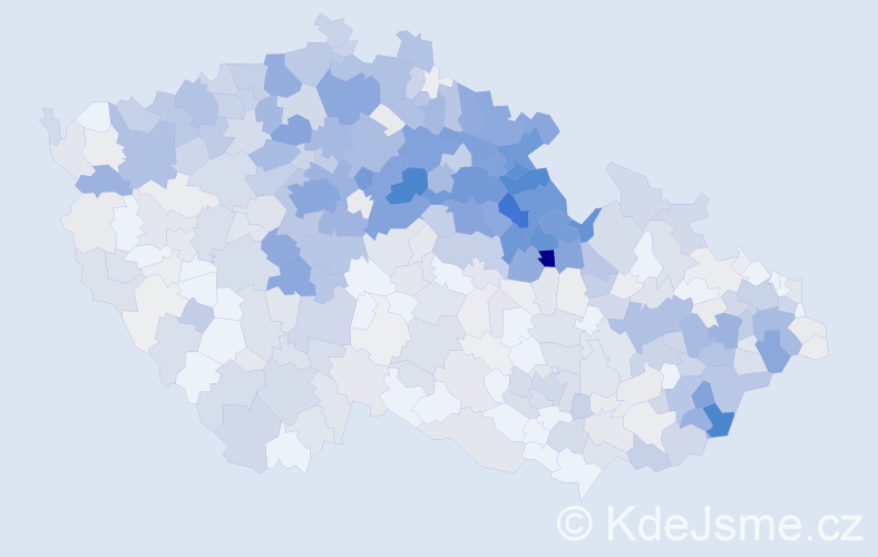 Příjmení: 'Řeháková', počet výskytů 3287 v celé ČR