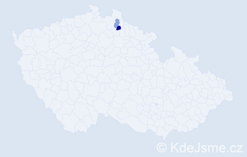 Příjmení: 'Zascheová', počet výskytů 4 v celé ČR