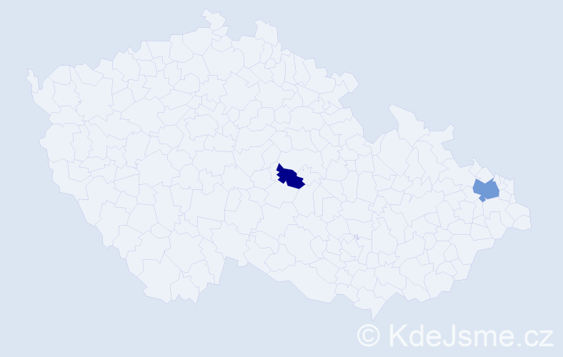Příjmení: 'Apostolopoulos', počet výskytů 4 v celé ČR