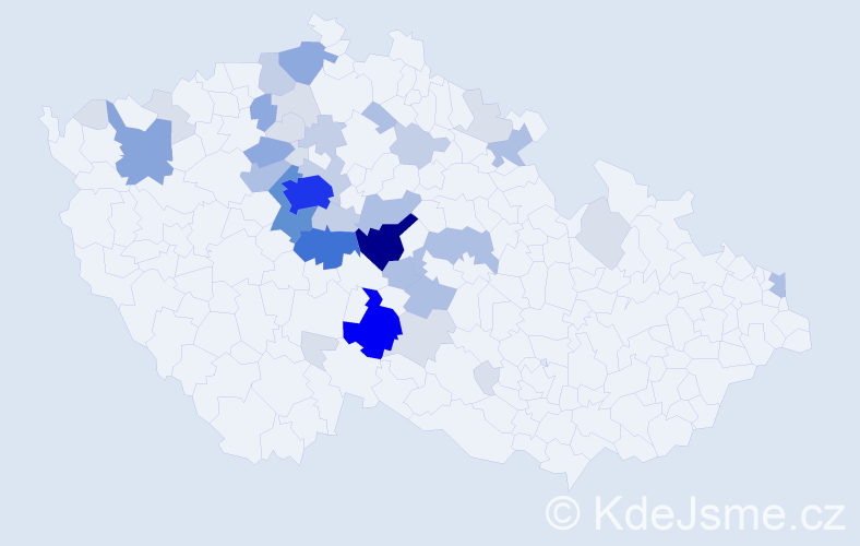 Příjmení: 'Edr', počet výskytů 137 v celé ČR
