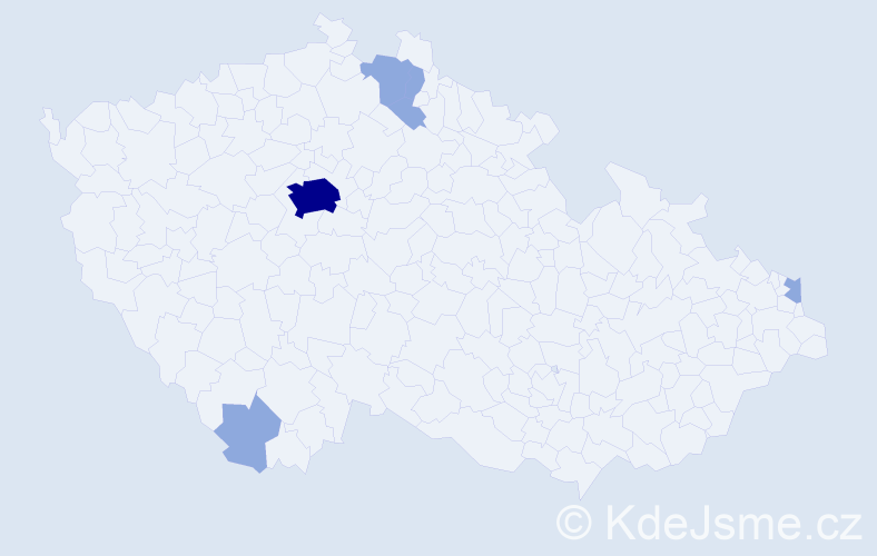 Příjmení: 'Schaeferová', počet výskytů 13 v celé ČR