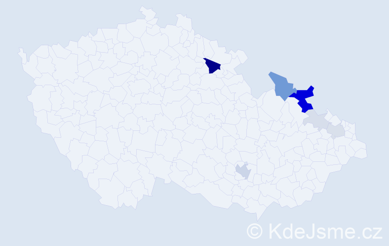 Příjmení: 'Grigoriadis', počet výskytů 24 v celé ČR