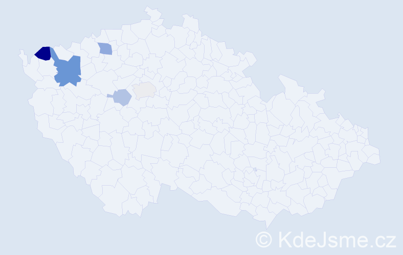 Příjmení: 'Kirov', počet výskytů 10 v celé ČR
