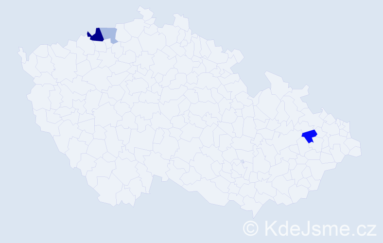 Příjmení: 'Priwitzer', počet výskytů 5 v celé ČR