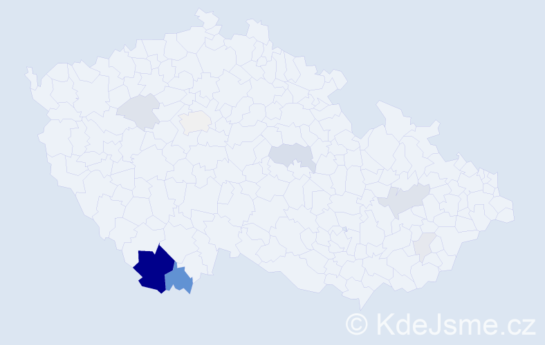 Příjmení: 'Sulzerová', počet výskytů 32 v celé ČR