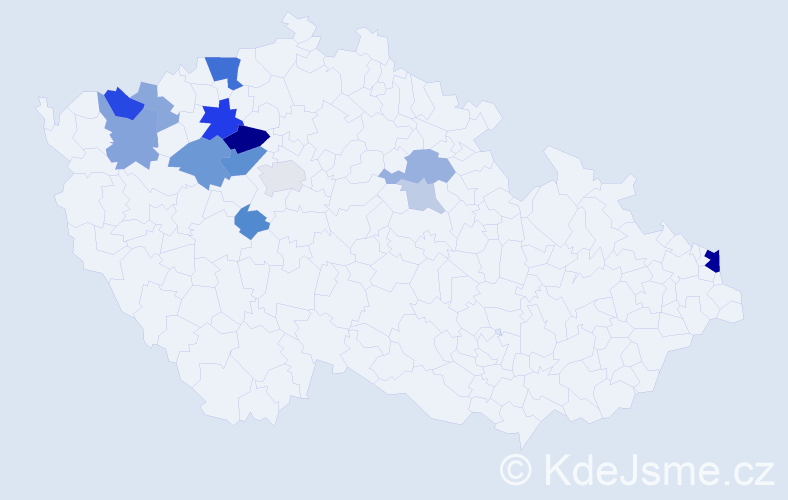Příjmení: 'Skůrová', počet výskytů 36 v celé ČR