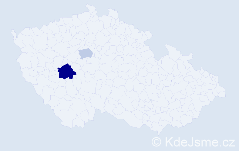 Příjmení: 'Ghesele', počet výskytů 2 v celé ČR