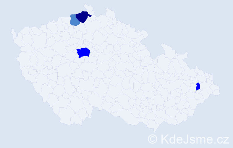 Příjmení: 'Gellert', počet výskytů 8 v celé ČR