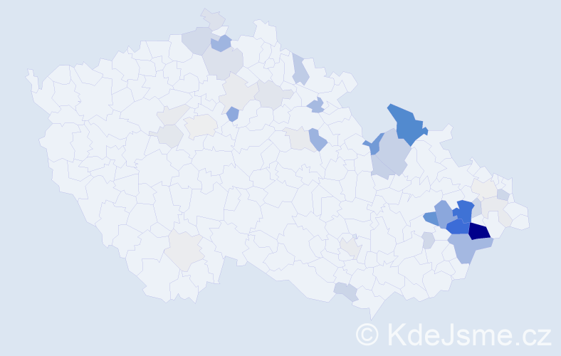 Příjmení: 'Randusová', počet výskytů 135 v celé ČR