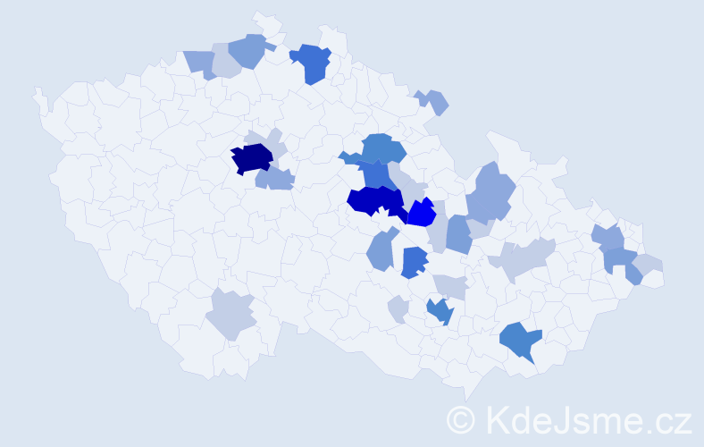 Příjmení: 'Sádecká', počet výskytů 99 v celé ČR