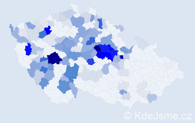 Příjmení: 'Petráňová', počet výskytů 477 v celé ČR